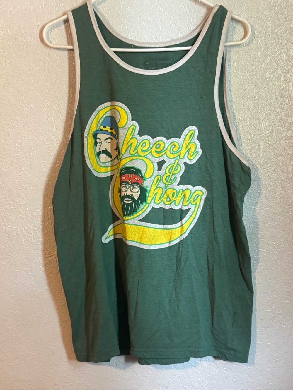 Cheech & Chong Green Graphic Tank Top